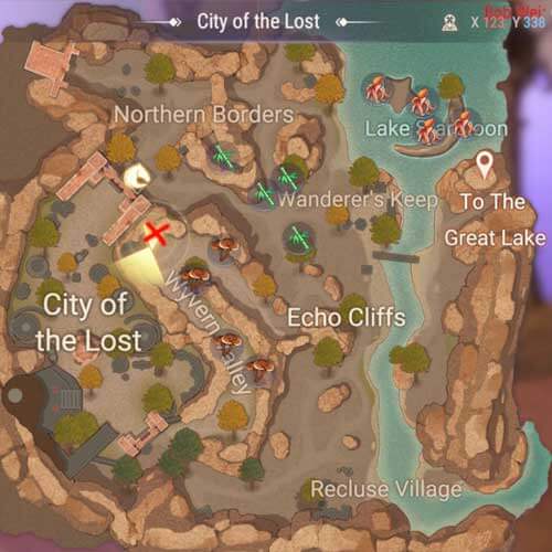 MAP: City of the Lost - Peregrine