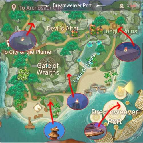 MAP: Dreamweaver Port - Wraith Seeds Location